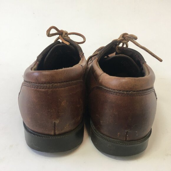 Natural Sports Vintage Boat Shoe Mens's Size 10 Dockside Leather Brown Preppy - Picture 7 of 15